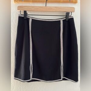 Lulus Black Sequined Lined Mini Skirt